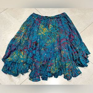 BEAUTIFUL FLOWY SKIRT MADE IN INDONESIA NWOT